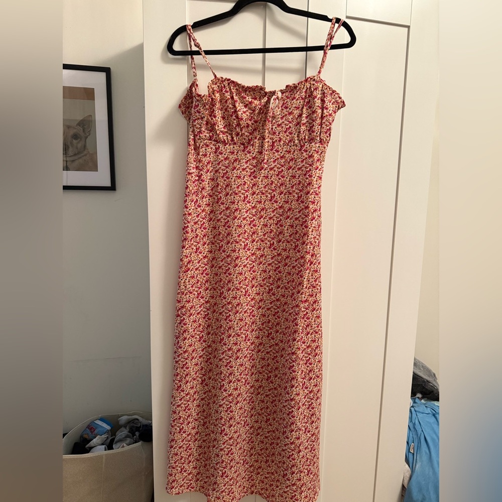 Only Red Floral Maxi Dress